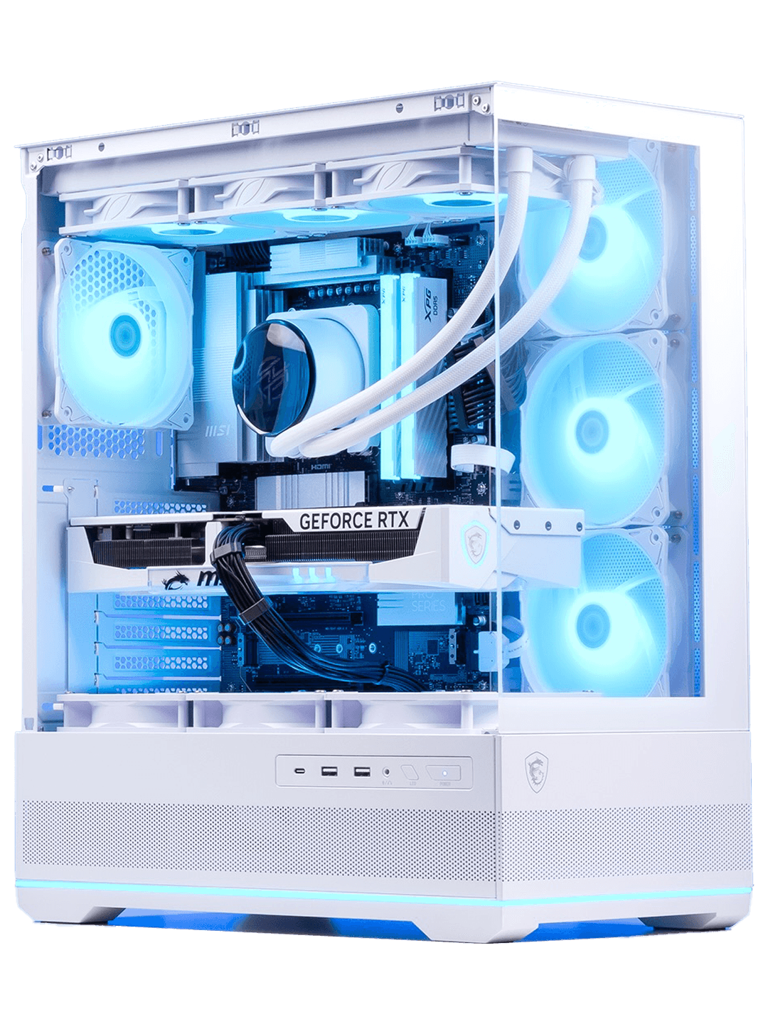 Intel Core Ultra 7 270K Custom PC Powered By MSI, Ventus 3X PZ White RTX 5070 Ti 16GB, 32GB DDR5, 1TB Gen5 SSD, MSI MAG Pano 110R PZ – Buy Online