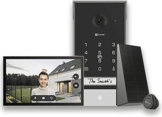 Ezviz EP7 Smart Home Video Doorphone, 7" Touch Screen,1/2.7" Progressive Scan CMOS Image Sensor, 2K Resolution, 12-24VDC 1A Power Supply, IP65 IP Grade, Black | CS-EP7