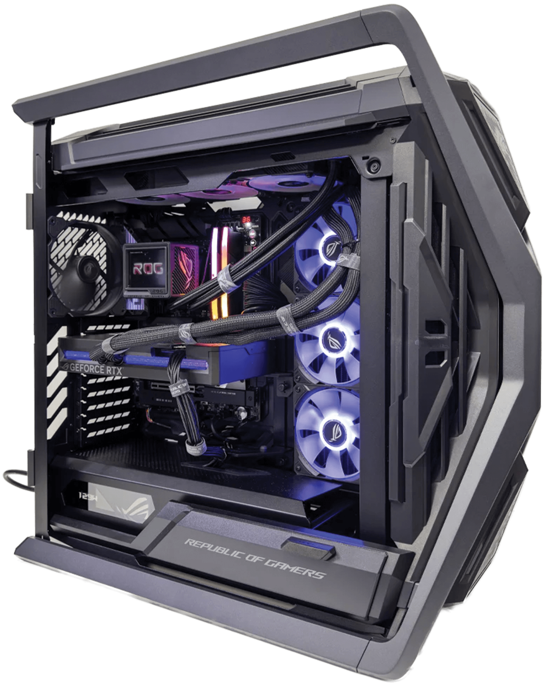 ASUS ROG ASTRAL RTX 5080 OC Extreme Gaming PC, Ryzen 9 9950X3D2, 96GB DDR5, 4TB Gen5 SSD, WiFi 7, ROG Ryujin III 360 ARGB AIO Liquid Cooler, ROG Hyperion GR701 – Buy Online