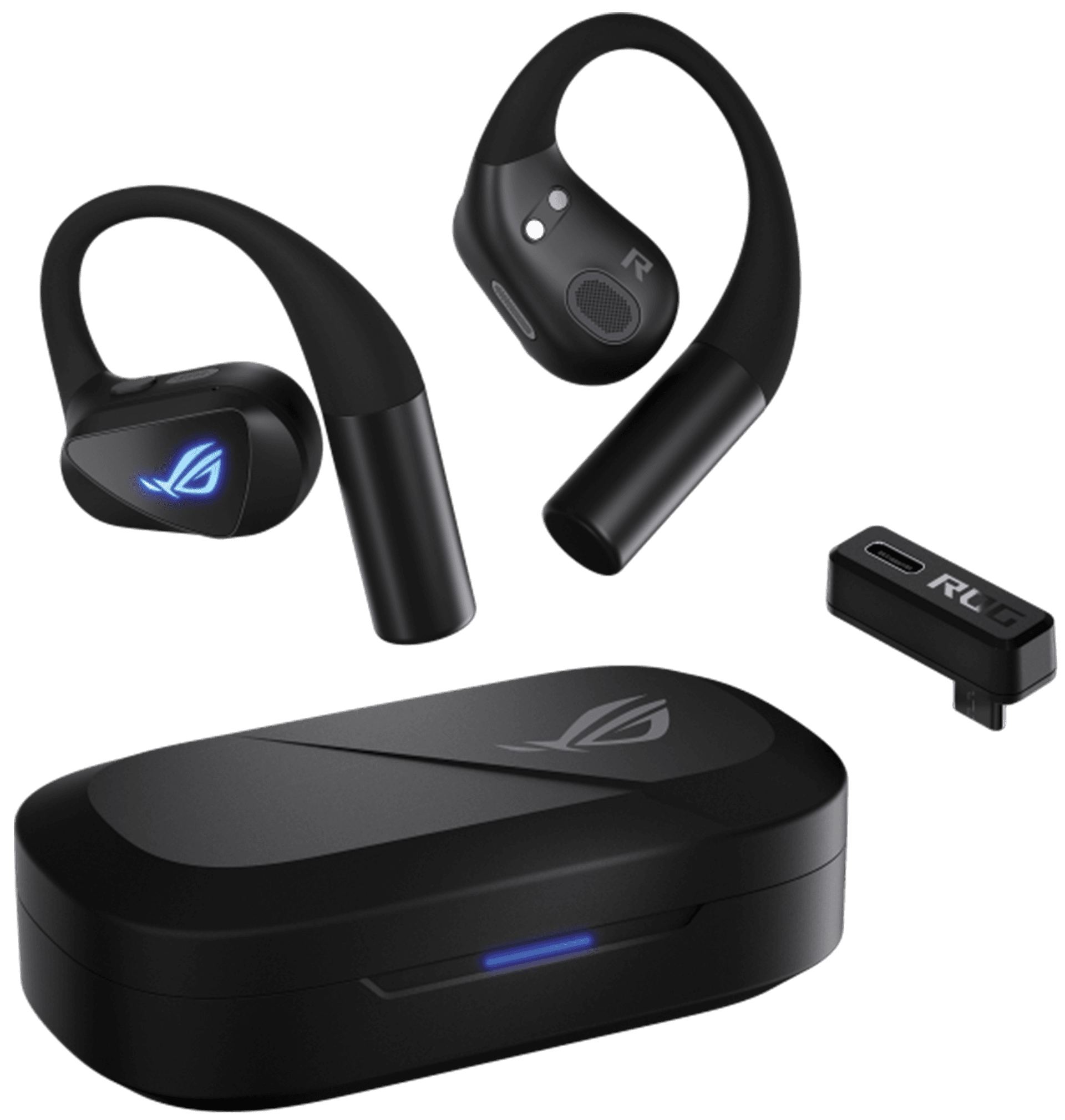 ASUS ROG Cetra Open Wireless Gaming Earbuds, Dual-Mode Bluetooth & 2.4GHz, 14.2mm DLC Drivers, Black | 90YH0450-BTUA00 – Buy Online
