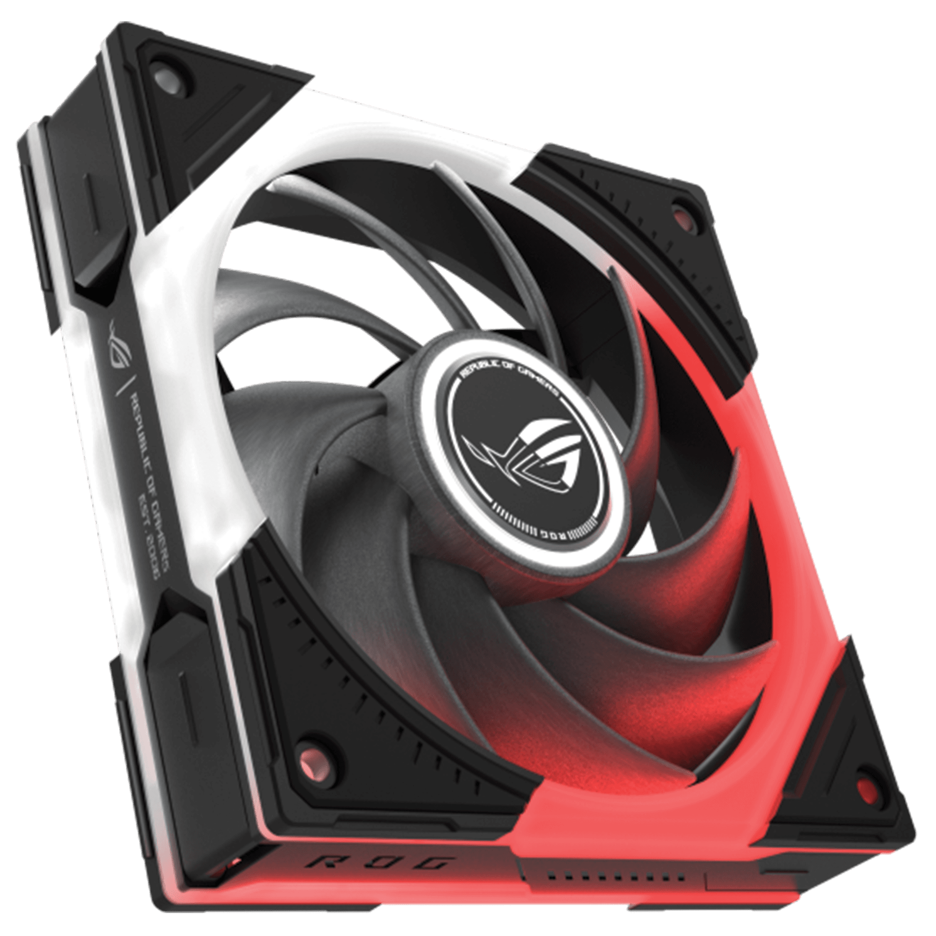 ASUS ROG Eurux GR120 ARGB 120mm Gaming Case Fan, 2600 RPM, 85 CFM Airflow, 32 dB(A), PWM, Black & White | 90DA00J0-B09000 – Buy Online