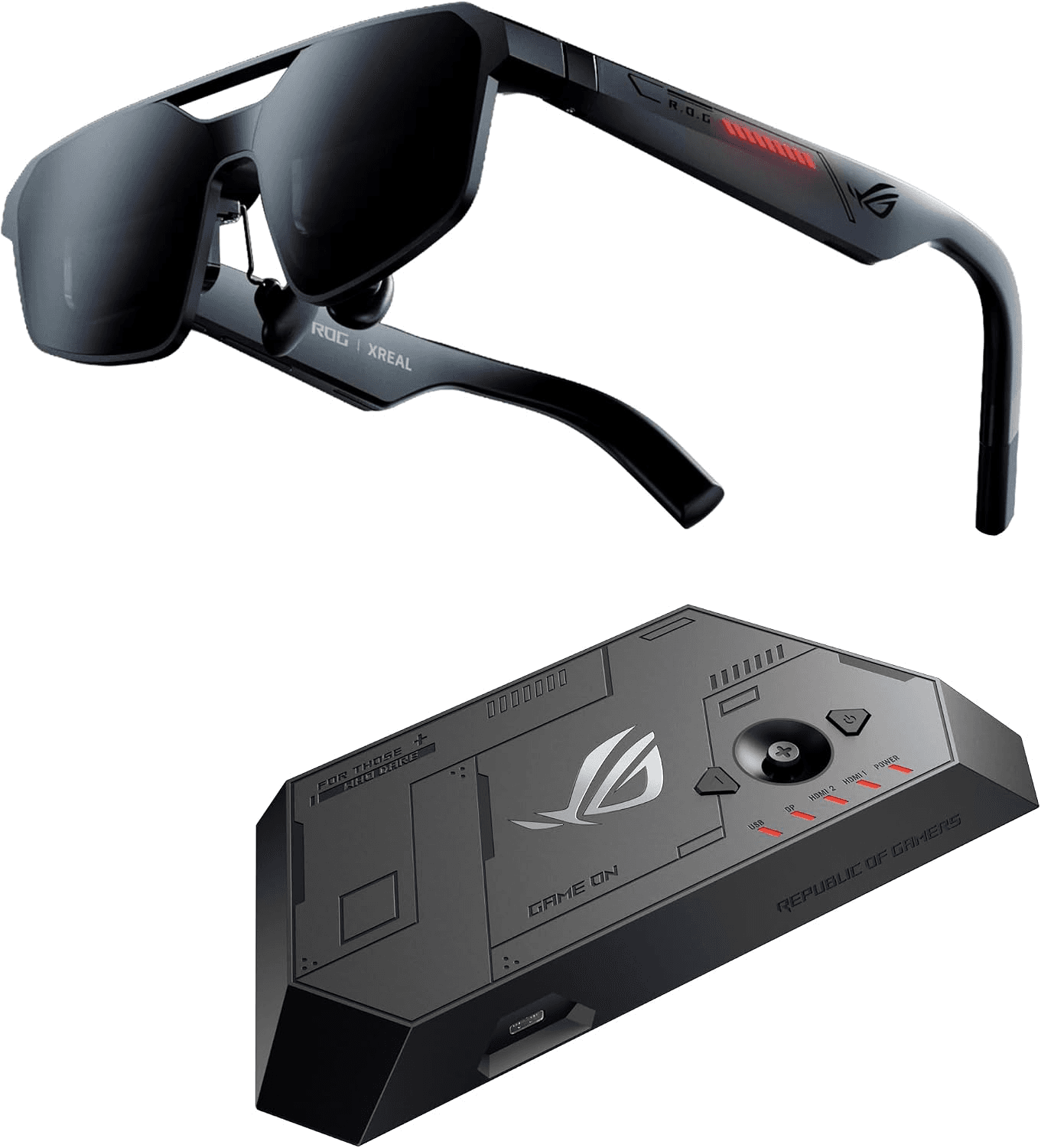 ASUS ROG XREAL R1-N Gaming AR Glasses, Sony Micro-OLED FHD, 240Hz, 0.01ms, 57° FOV, 3DoF, USB-C | 90LJ00M5-B01670 – Buy Online