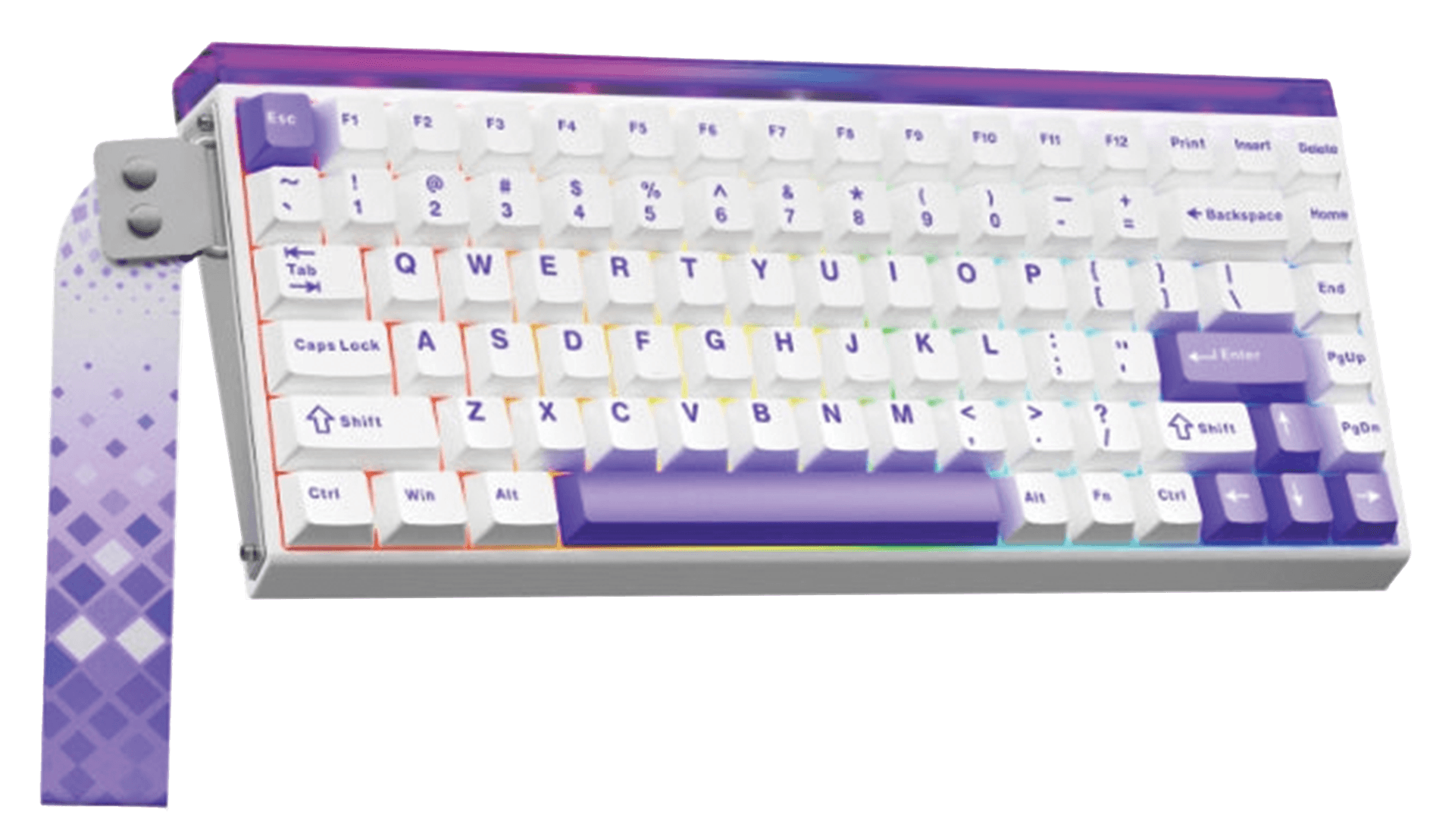 AULA Wind Hero84HE 84-Key 75% White & Purple Gaming Keyboard, Black King Magnetic Hall Effect Switch, RGB Lighting, Type-C Wired | HERO84HE – Buy Online