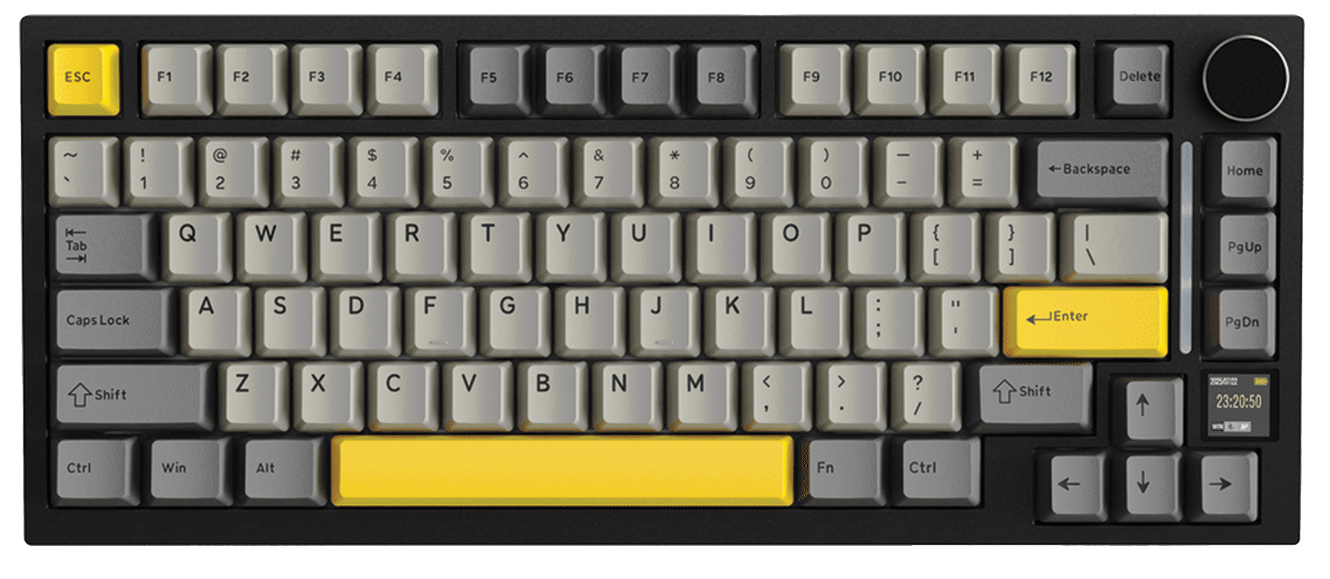 Attack Shark X820 Ultra 75% Tri-Mode Mechanical Gaming Keyboard, 80-Key Layout, Custom Shark Switches, RGB Backlight, Starry Black | X820 ULTRA – Buy Online