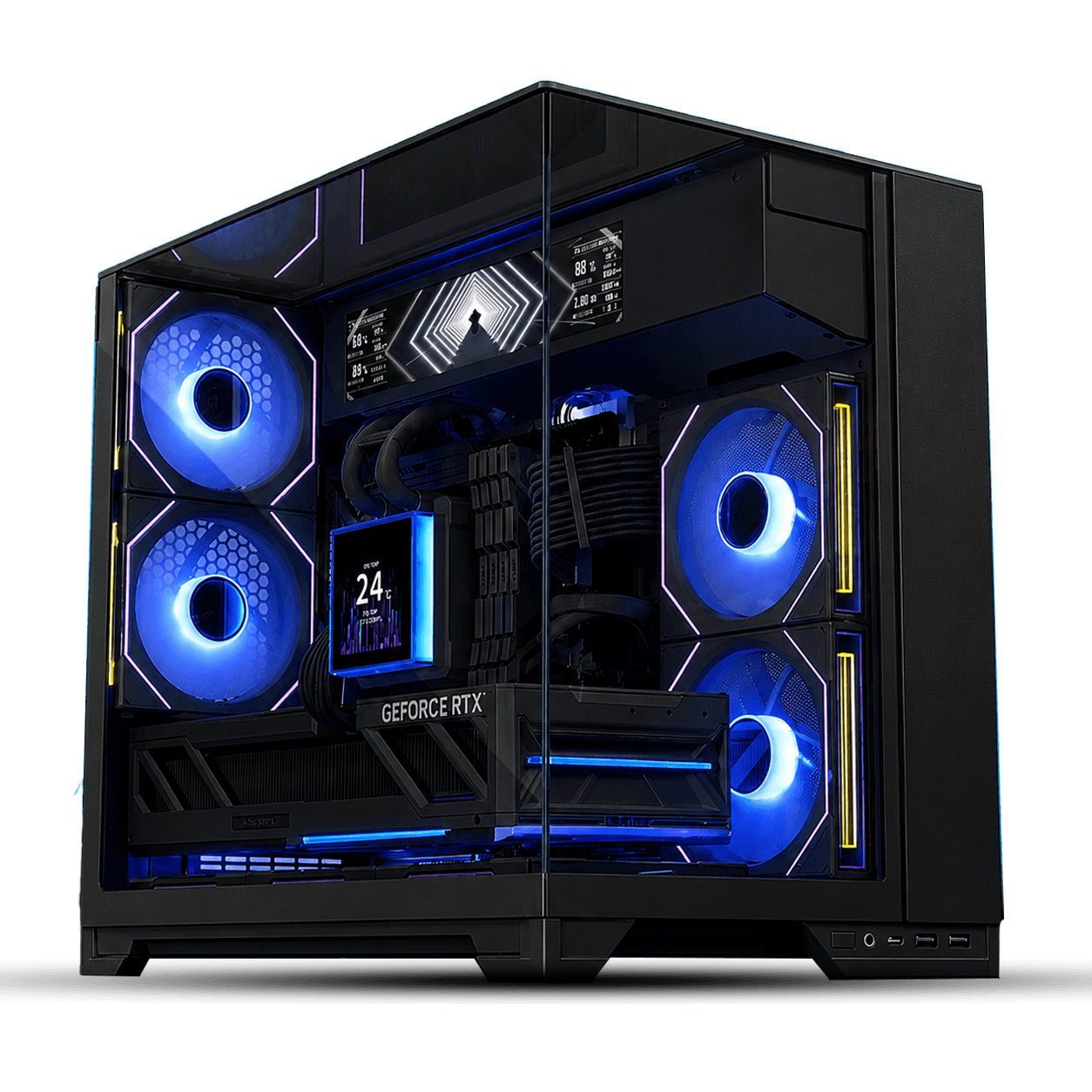 Vision-M Digital Gaming PC, AMD Ryzen 7 7800X3D, ASUS TUF RTX 5070 OC 12GB, 32GB DDR5 6000MHz, 1TB SSD, Lian Li O11 Vision-M Digital – Buy Online