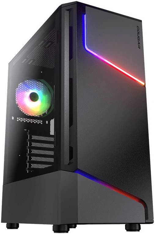 Cougar MX360 RGB Mid-Tower Gaming Case, Dual Lightning ARGB Front Panel, Tempered Glass Side Window, 360mm Radiator Support, ATX Compatibility, Black | MX360 RGB – Buy Online