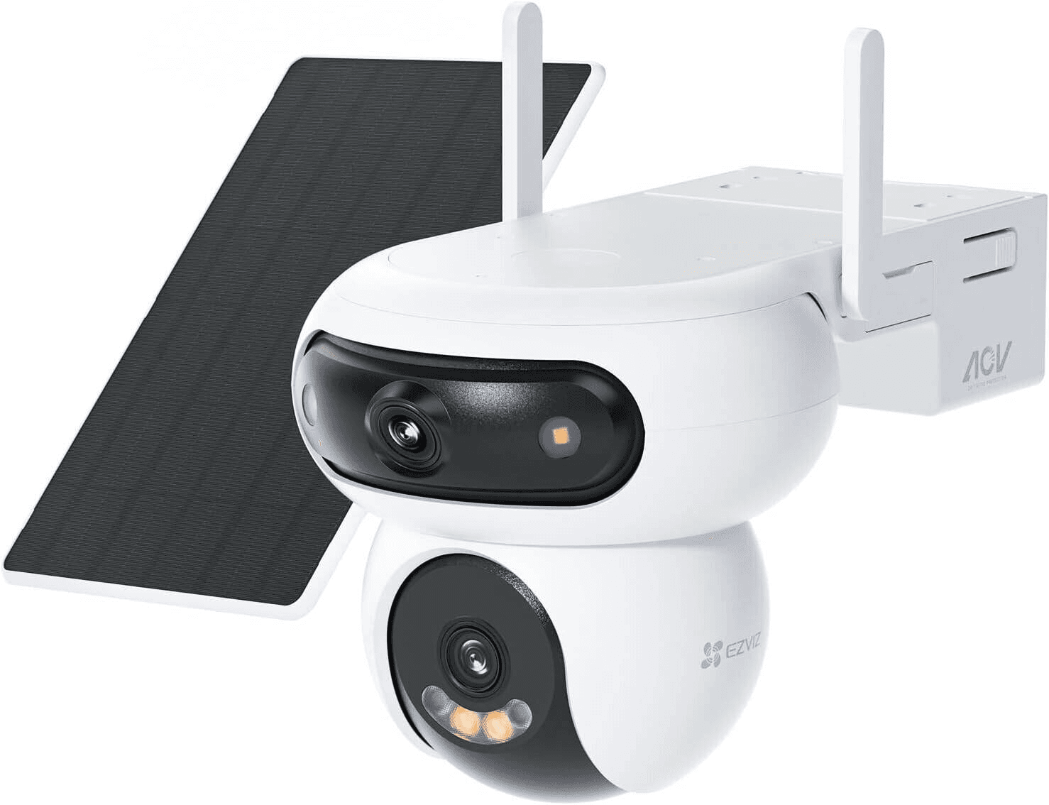 EZVIZ HB90 Dual 2K+ Wi-Fi Smart Home Camera Kit, 100% Wire-Free, 8W Solar Panel, Dual-Lens (4MP+4MP), Color Night Vision, AI Human/Vehicle Detection | CS-HB90/SP(4MP+4MP) – Buy Online