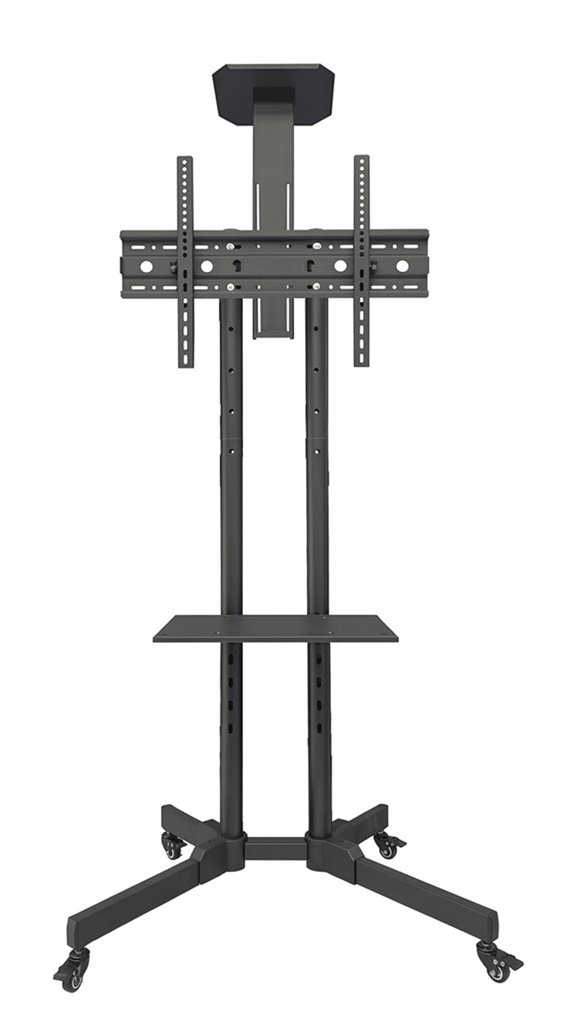 FeleX Mobile TV Trolley Stand, Heavy-Duty Rolling Television Cart, Only Supports 32 to 75 Inch TV, 600x400mm Max VESA, 45kg Weight Capacity, 15-Degree Tilt Adjust | FL-G552TR – Buy Online
