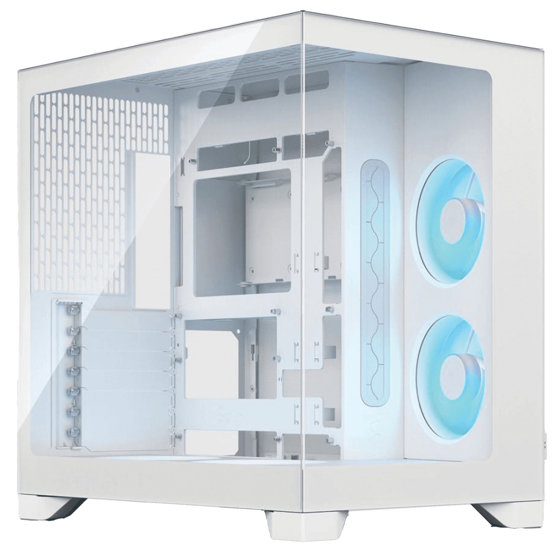 Fractal Design Pop 2 Vision RGB Dual-Chamber E-ATX Mid-Tower Case, 4x Aspect 12X Reverse RGB Fans, Panoramic Glass, White | FD-C-POV2A-03 – Buy Online