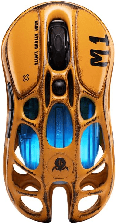 GravaStar Mercury M1 Pro Wireless Gaming Mouse, Magnesium Alloy Frame, 26,000 DPI PAW3395, 4K Hz Polling, Tri-Mode, Battle-Worn Yellow | GSM1PRO-YLW – Buy Online