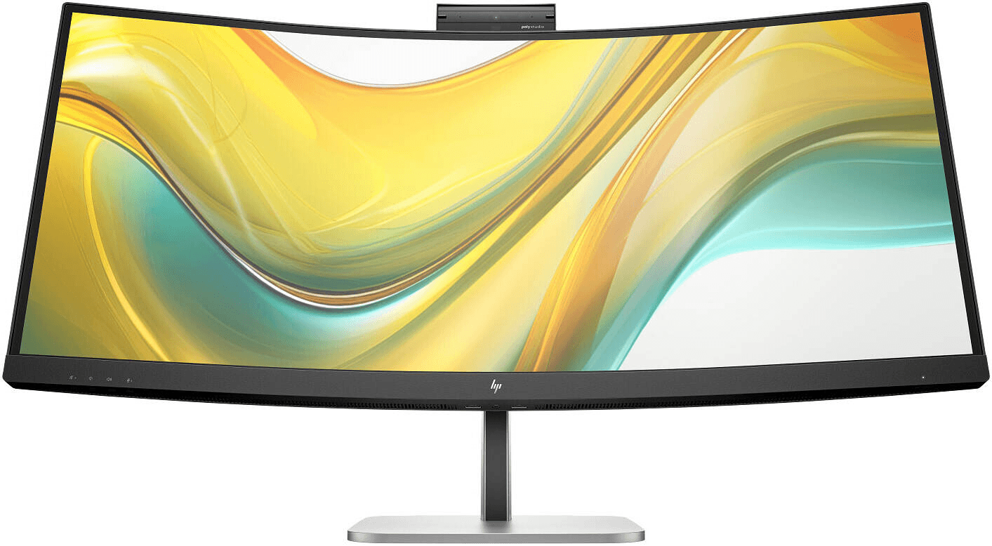 HP Series 5 Pro USB-C Conferencing Curved Monitor, 34" VA Display, WQHD Resolution, Up to 100Hz Refresh Rate, 5ms (GtG Overdrive) Response Time, 5mp Webcam, Black & Silver | 534pm – Buy Online