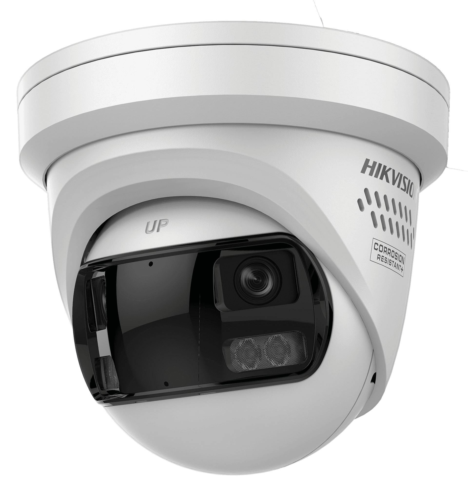 Hikvision DS-2CD2387G3P-LIS2UY/SL 8MP 180° Panoramic ColorVu Turret Camera, Dual-Lens Stitching, AcuSense 3.0, Smart Hybrid Light | DS-2CD2387G3P-LIS2UY/SL – Buy Online