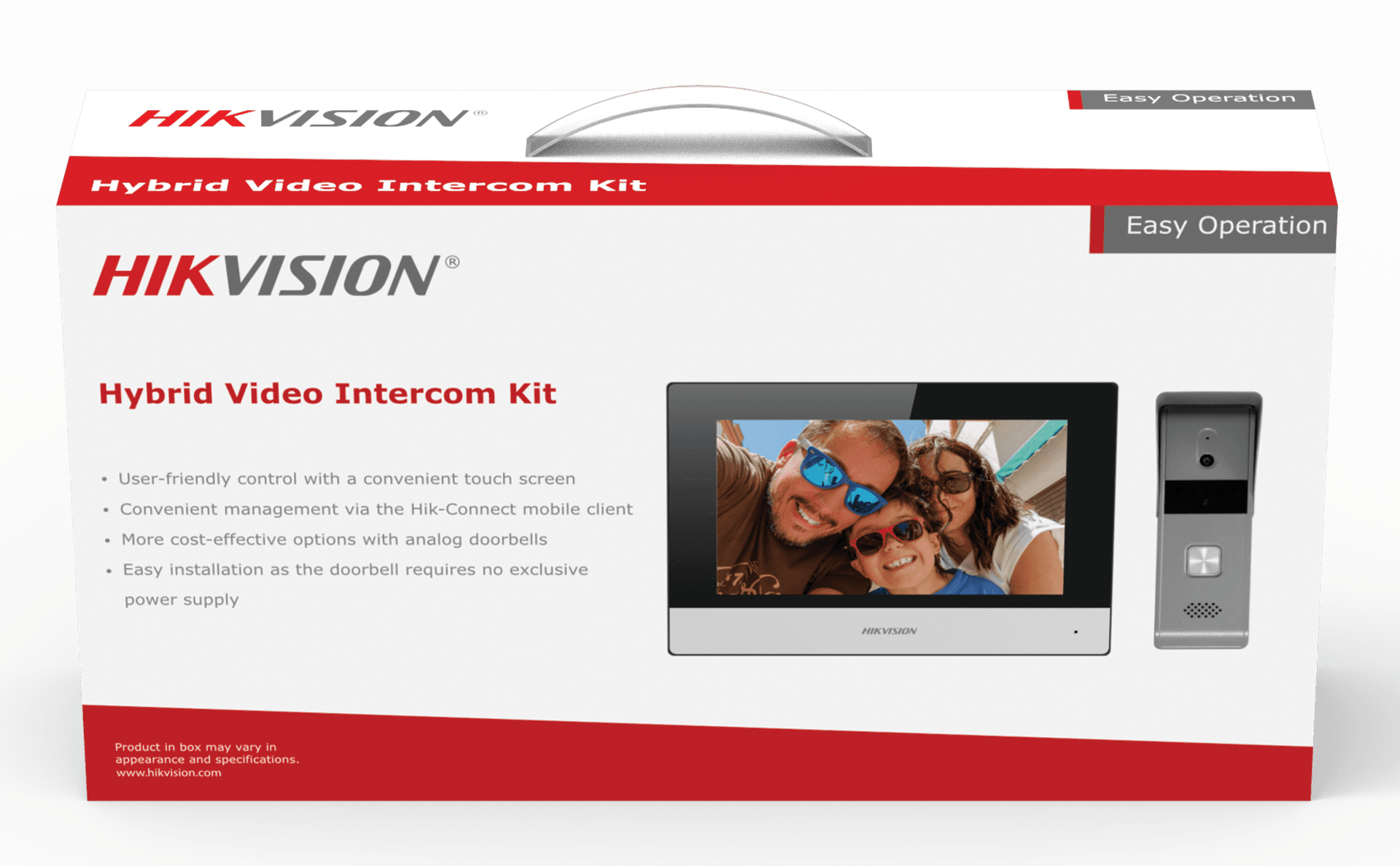Hikvision DS-KIS603-P Video Intercom Villa Door Station Bundle, 7-Inch Wi-Fi Monitor & 2MP IP Doorbell | DS-KIS303-P – Buy Online