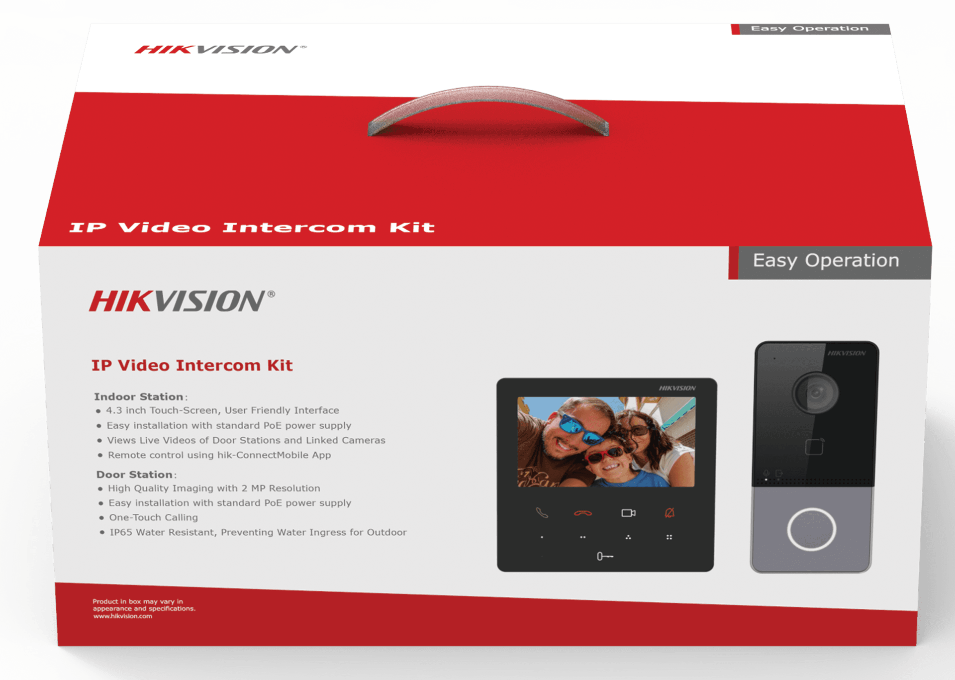 Hikvision DS-KIS606-P IP Video Intercom Kit, 4.3" Wi-Fi Monitor, 2MP Doorbell, Rain Shield (PoE) | DS-KIS606-P – Buy Online