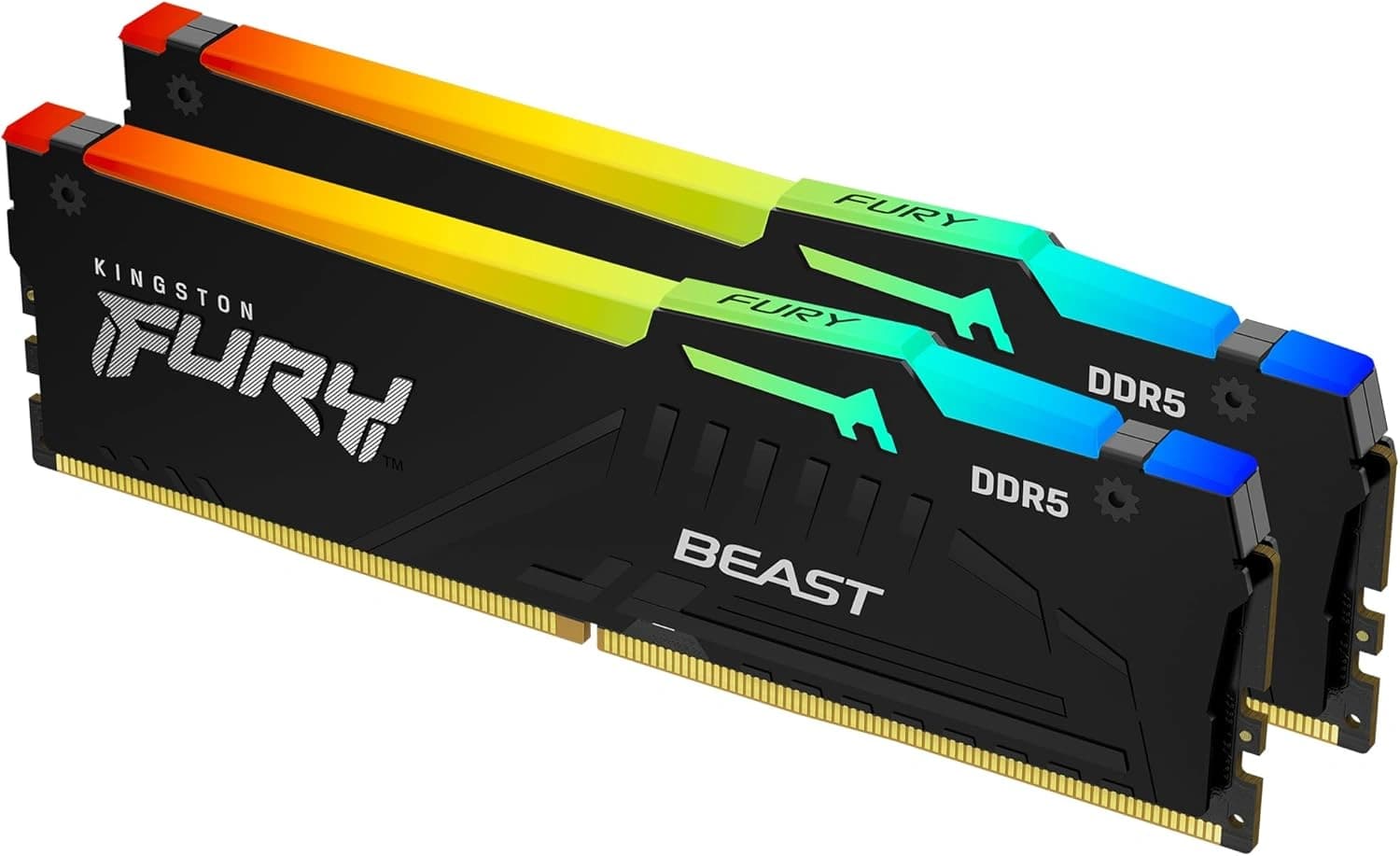 Kingston FURY Beast Black RGB EXPO 64GB 6000MT/s DDR5 CL30 Desktop Gaming Memory Kit of 2, KF560C30BBEAK2-64- CL30 RAM – Buy Online