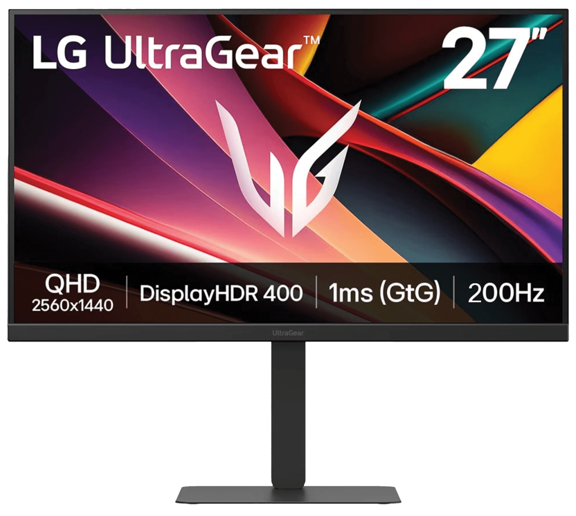 LG 27G610-B UltraGear 27-Inch QHD Gaming Monitor, 2560x1440, 200Hz Refresh Rate, 1ms Response Time, HDR400, AMD FreeSync Premium, IPS Panel | 27G610A-BN – Buy Online