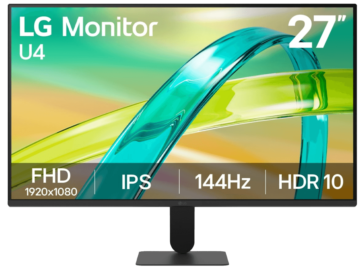 LG 27U411B-B 27" Full HD 144Hz IPS Monitor, 1ms MBR, 99% sRGB, HDR10, AMD FreeSync, 3-Side Borderless | 27U411B-BA – Buy Online