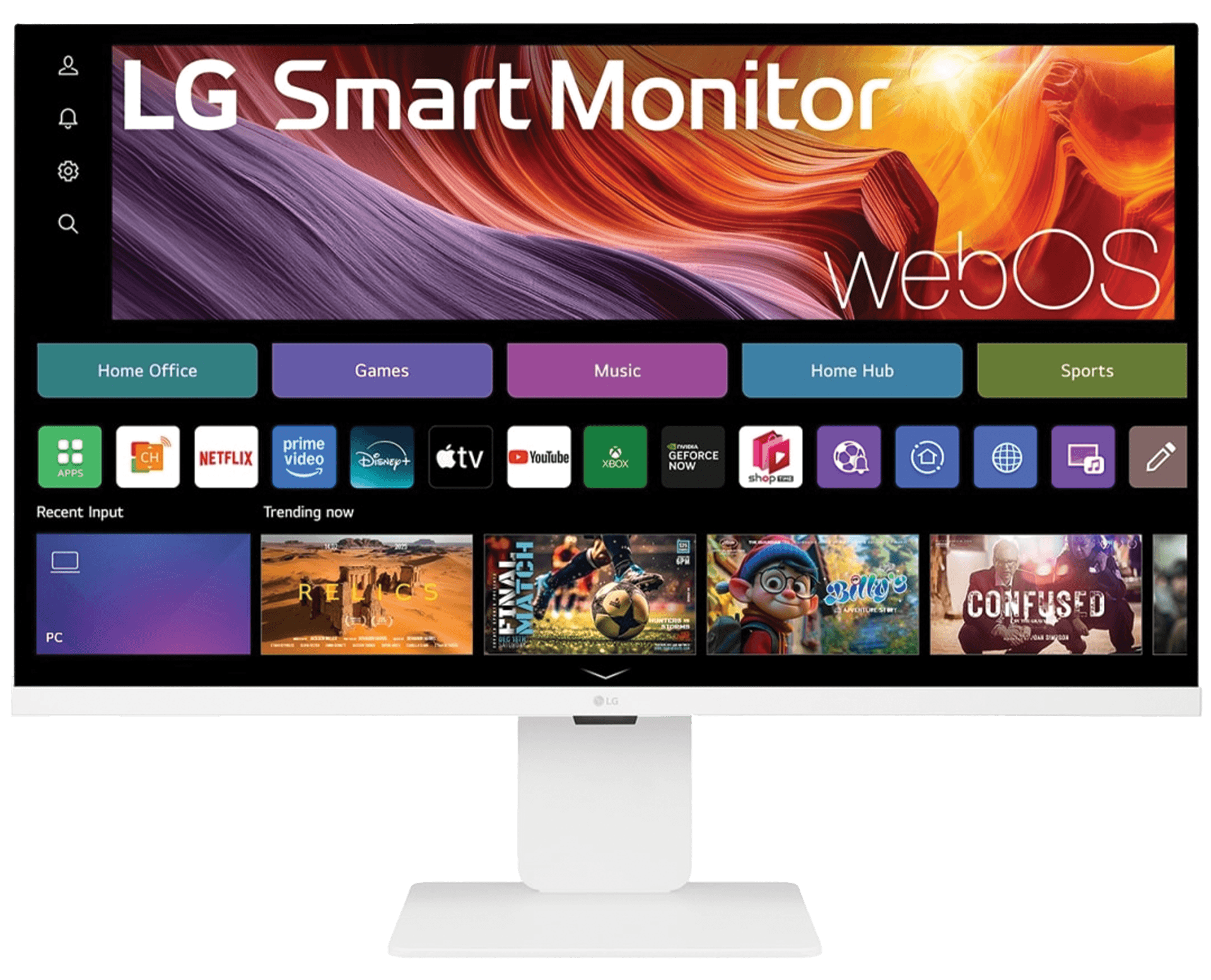 LG 32U850SA-W 32" 4K UHD Smart Monitor, 3840x2160, webOS Operating System, IPS Panel, Built-in Detachable Webcam, 90W USB-C Power Delivery, White Lifestyle Design | 32U850SA-W – Buy Online