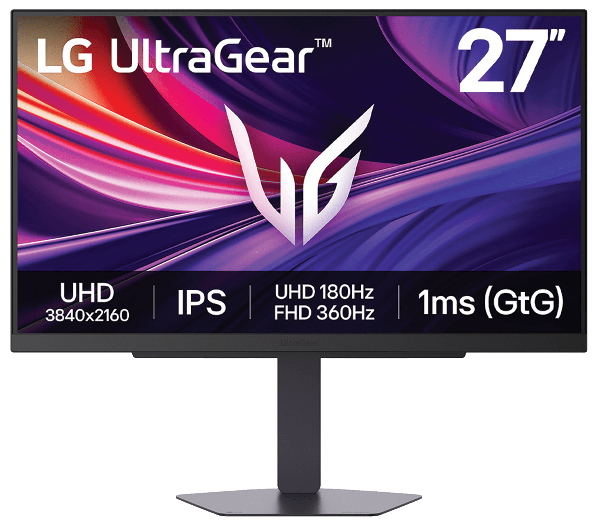 LG UltraGear G8 4K 27" 27G810A-B UHD IPS Dual Mode Gaming Monitor, 180Hz (4K) / 360Hz (FHD), 1ms GtG, HDMI 2.1 | 27G810A-BB – Buy Online