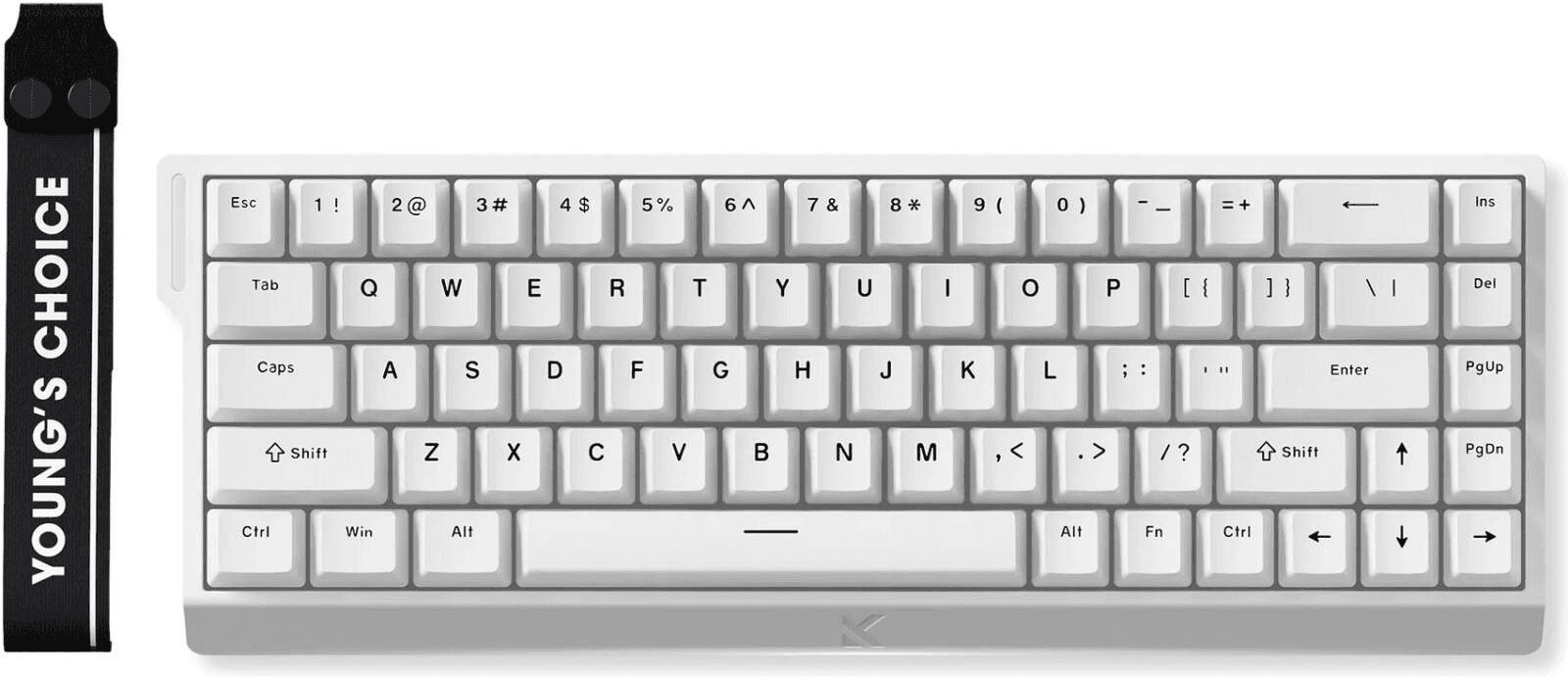 MCHOSE ACE68-15 65% RGB Ice Blue Magnetic Switch Gaming Keyboard, Hall Effect Rapid Trigger, Adjustable Actuation, White | ACE68-15 – Buy Online