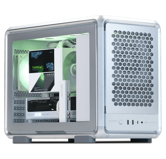 Custom All-White AI Gaming PC & Workstation, Intel Core Ultra 9 285K, Gigabyte RTX 5080 AERO OC 16GB, 32GB DDR5 6400, 2TB Gen5 SSD, TRYX LCD Air Cooler – Buy Online