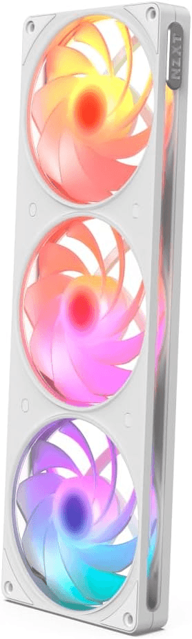 NZXT F360 RGB Reverse 360mm Single-Frame PWM Case Fan, Reverse Pitch, FDB, White | RF-R236R-WF – Buy Online