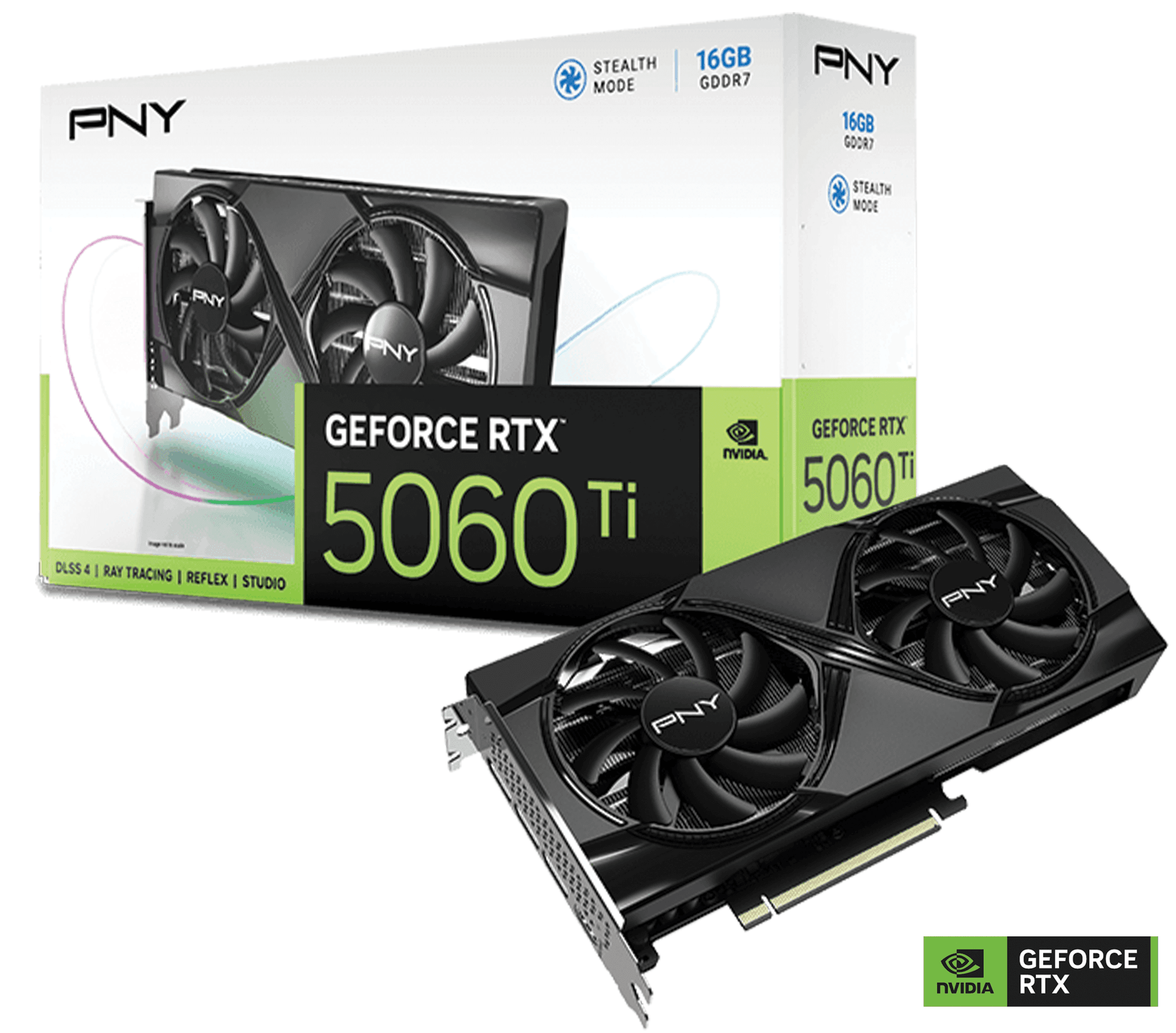PNY GeForce RTX 5060 Ti 16GB Dual Fan 16GB DDR7 Graphics Card GPU, 4608 CUDA Cores, Blackwell Architecture | VCG5060T16DFXPB1 – Buy Online