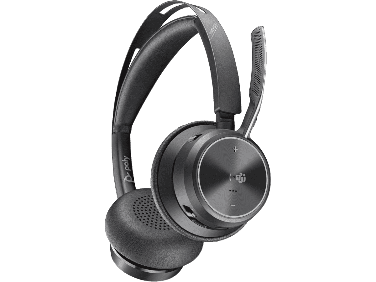 Poly Voyager Focus 2 Stereo Wireless Bluetooth Headset, MS Teams Certified, Hybrid ANC, BT700 USB-A Adapter | 77Y85AA – Buy Online