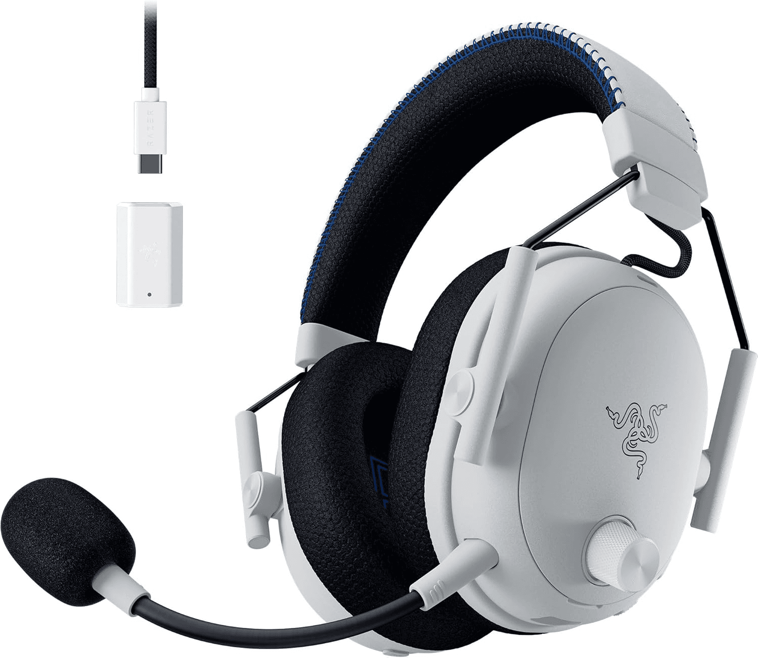 Razer BlackShark V3 Pro Edition Wireless Esports Gaming Headset, PS5 & PC, ANC, HyperSpeed, Bluetooth, White | RZ04-05400600-R3G1 – Buy Online