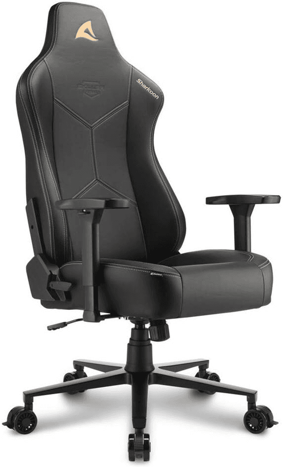 Sharkoon SKILLER SGS30 Fabric Gaming Chair, Breathable Material, High-Density Foam, 3D Armrests, Aluminum Base, Black/Beige | SGS30 – Buy Online