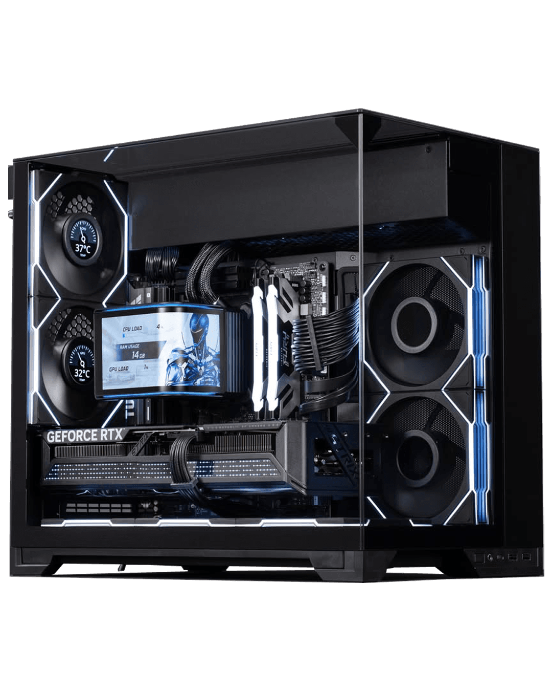 Gaming PC, AMD Ryzen 9 9950X3D2, ROG Strix RTX 5070 12GB GDDR7, 32GB DDR5, 2TB Gen5 SSD, Lian Li O11 Vision-M – Buy Online
