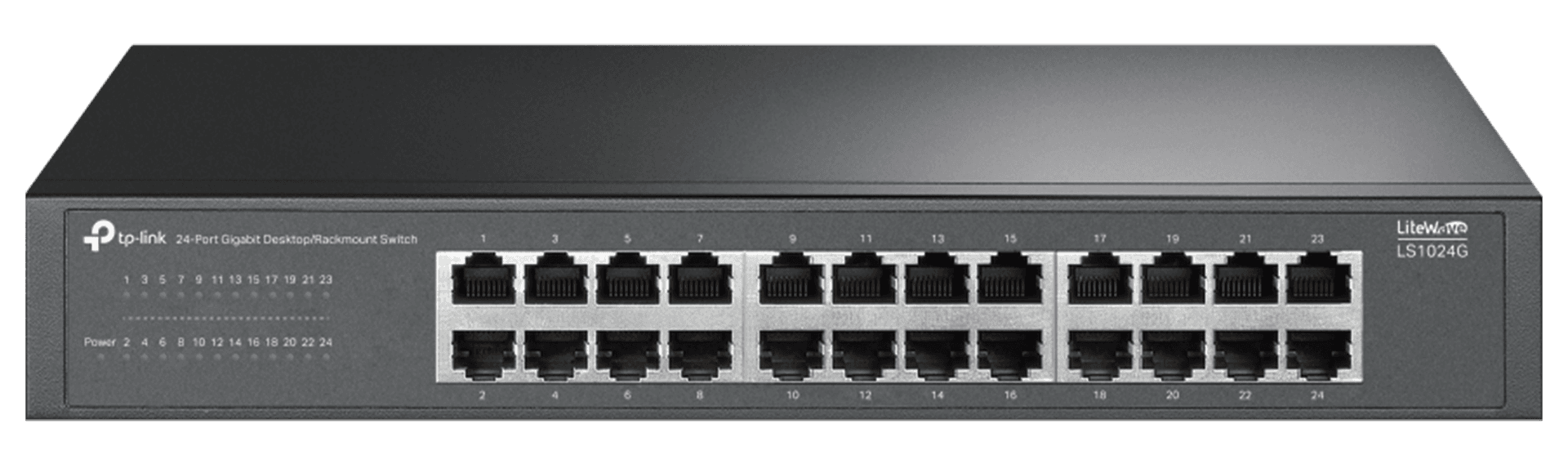 TP-Link LS1024G 24-Port Gigabit Desktop & Rackmount Network Switch, Unmanaged, Plug-and-Play, Steel Housing, 48Gbps Switching Capacity | LS1024G – Buy Online