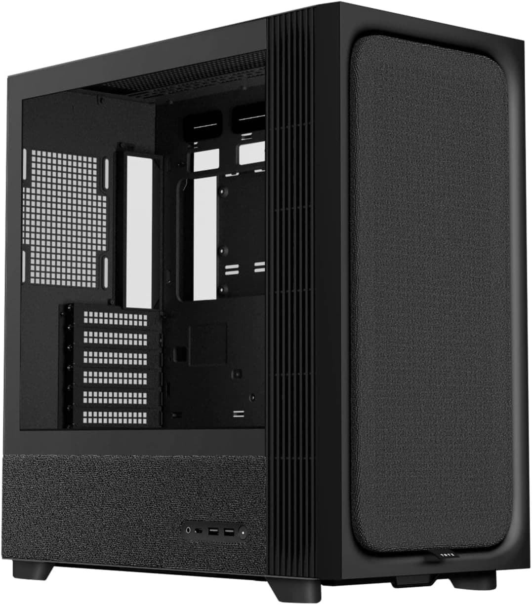 TRYX FLOVA F50 Mid-Tower Gaming Case, Premium ATX Chassis, High-Airflow Design & Optimized Cable Management, Black | C-F500F-FM1E-G0K – Buy Online