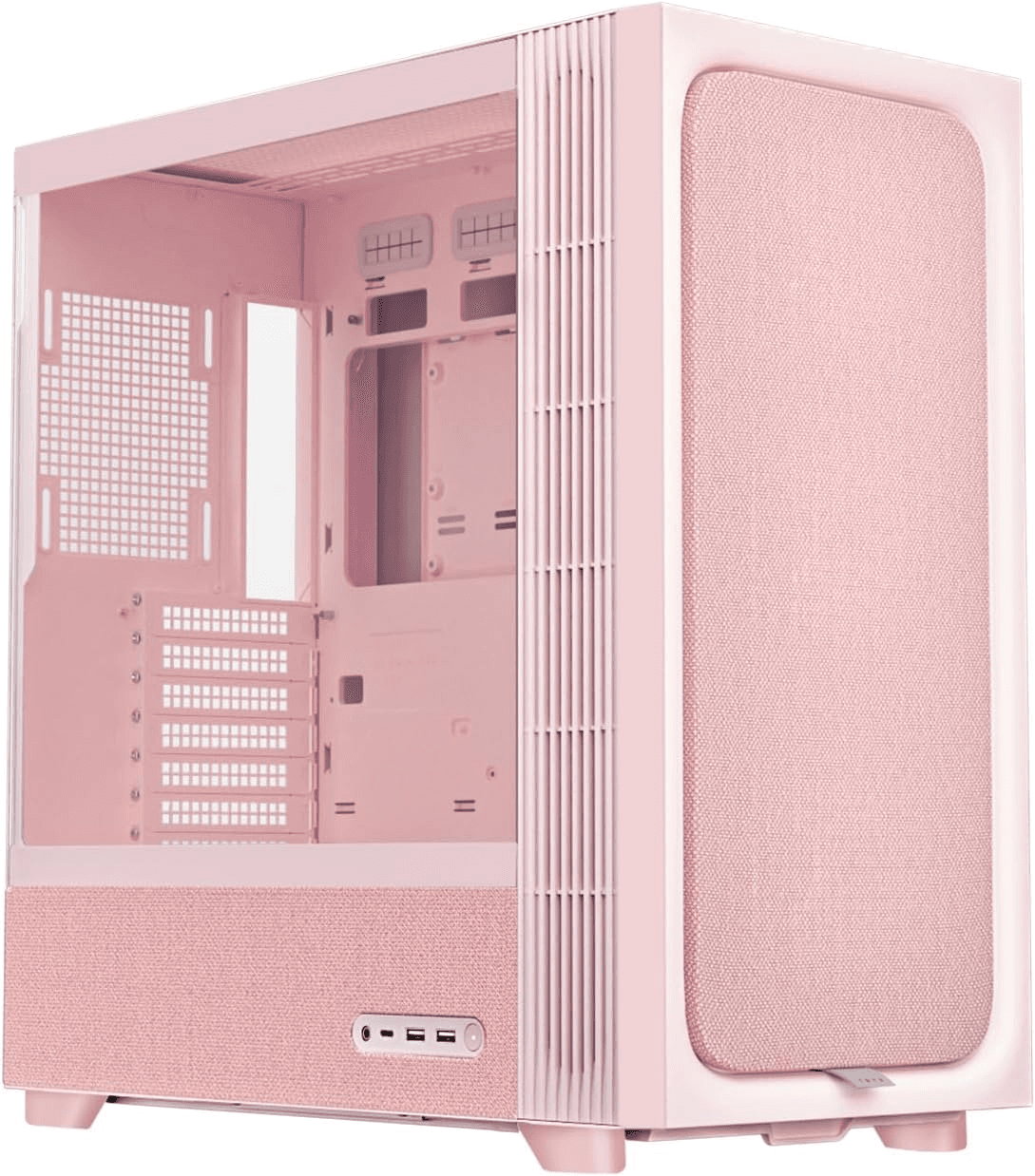 TRYX FLOVA F50 Mid-Tower Gaming Case, Premium ATX Chassis, High-Airflow Design & Optimized Cable Management, Pink | C-F500F-FM1E-G0Q – Buy Online