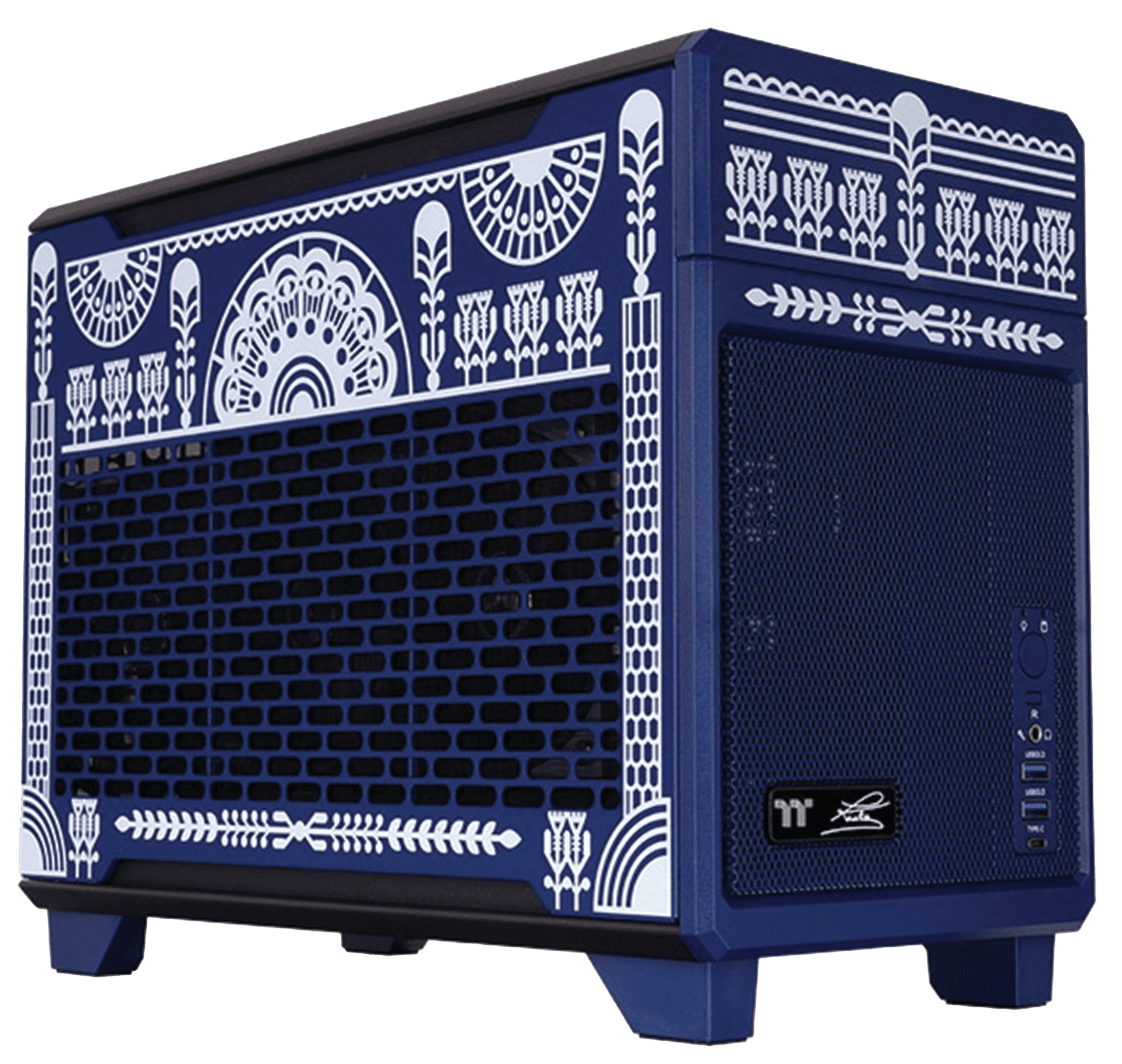 Thermaltake TR100 Koralie Edition Mini-ITX PC Case, Kobalt Blue SPCC Steel, Artistic Limited Edition Design, Compact Mini Tower | CA-11A-00SPNN-AR – Buy Online