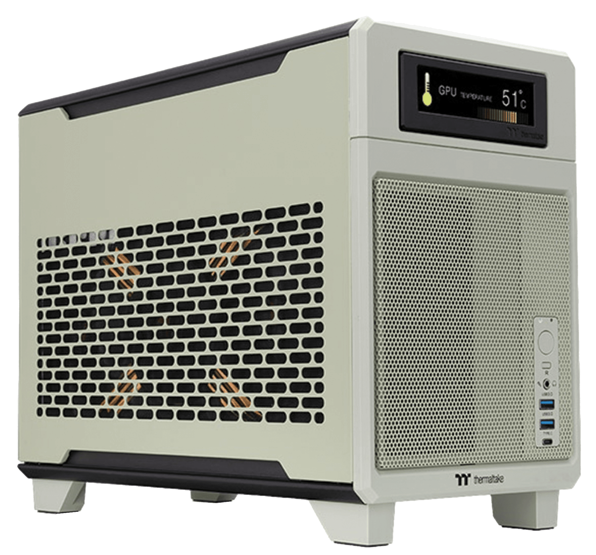 Thermaltake TR100 Mini-ITX PC Case, Matcha Green SPCC Steel Side Panel, Unique Color Edition, Compact Mini Tower | CA-11A-00SENN-00 – Buy Online