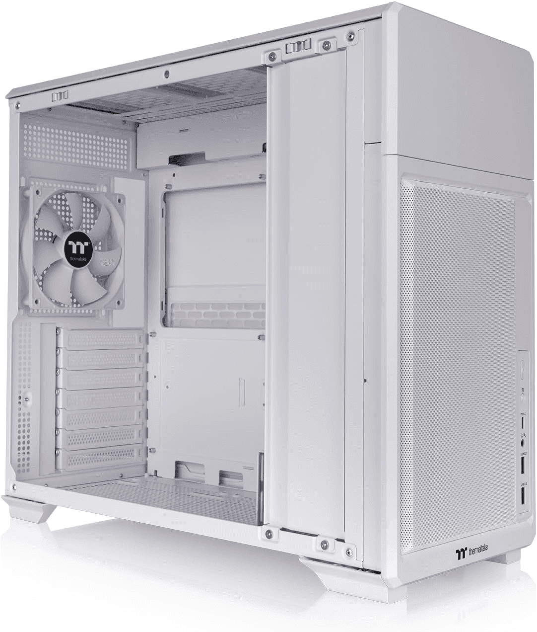 Thermaltake TR300 TG Mid Tower ATX Gaming Case, 1x Tempered Glass, Snow White | CA-11M-00M6WN-00 – Buy Online