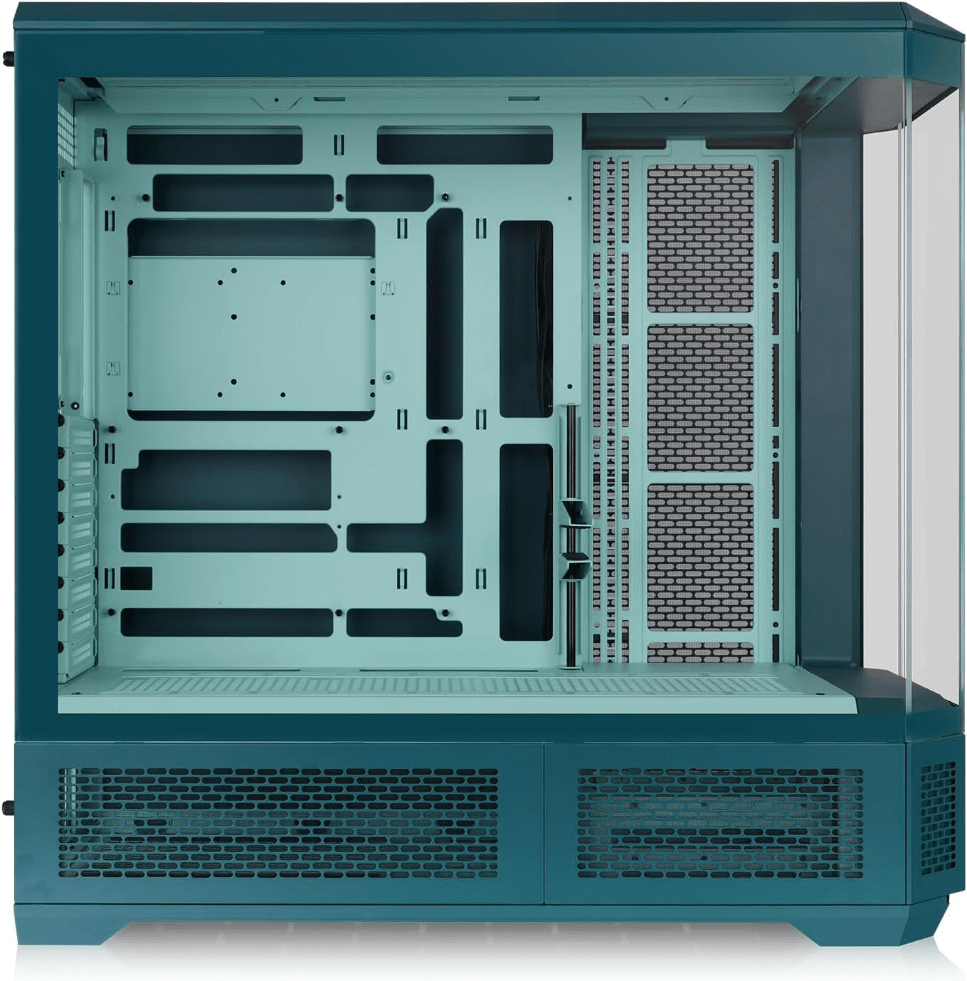 Thermaltake The Tower 600 TG Full Tower ATX Case, Transformative Teal, Hidden-Connector Ready | CA-11H-00FTWN-00 – Buy Online