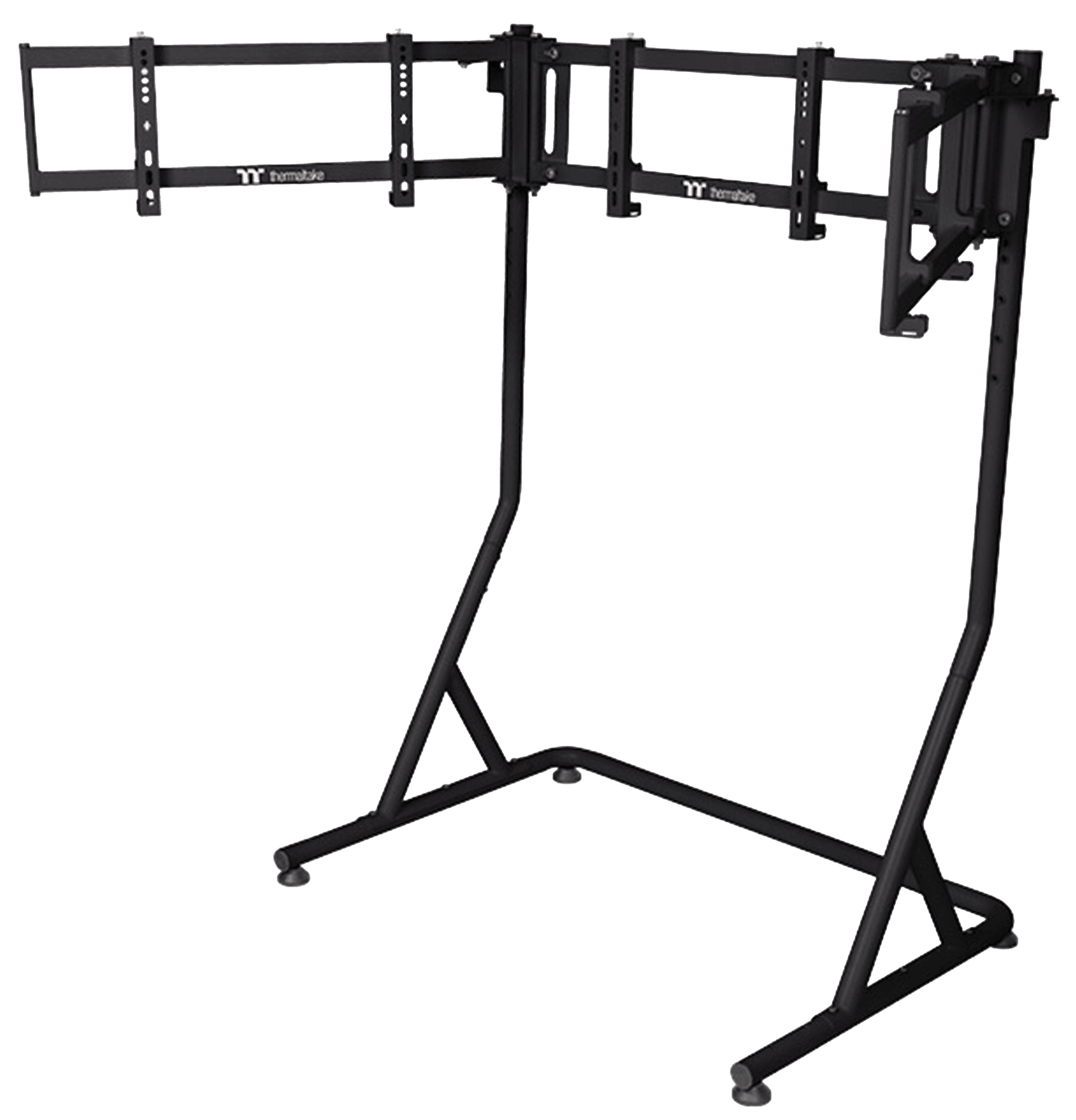 Thermaltake Triple Racing Steel Monitor Stand, Anti-Theft Design, VESA Compatible, 34-Inch Curved & 32-Inch Flat Monitor Support, Premium Triple Display Gaming Desk Mount | GSC-MSPMDSLBB01 – Buy Online