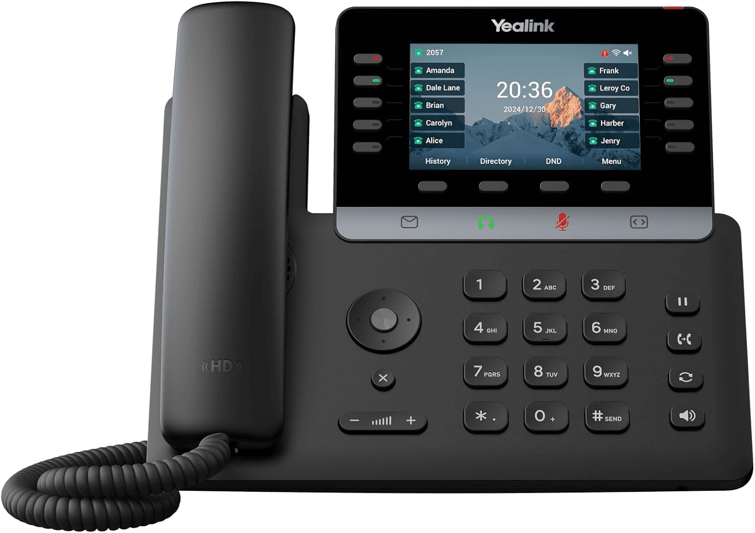 Yealink SIP-T74U Ultra-Business Gigabit IP Phone, 16 VoIP Accounts, 4.3" Color LCD, 50 DSS Keys, 3W Ultra-HD Speakerphone, Linux 6.1 TEE Security, USB 2.0 | SIP-T74U – Buy Online