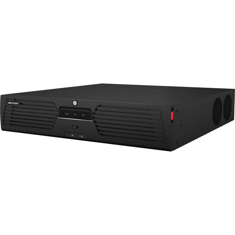 Hikvision DS-9664NI-M8 M Series 8K NVR, Up to 64-ch IP camera inputs, H.265+ compression effectively reduces the storage space by up to 75%, HD Video Output, Storage and Playback, Supports special cameras, including people counting camera