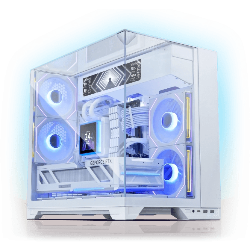 White Gaming PC, AMD Ryzen 7 7800X3D, ASUS Prime RTX 5070 White 12GB GDDR7, 32GB DDR5, 1TB NVMe, Lian Li O11 Vision-M White – Buy Online