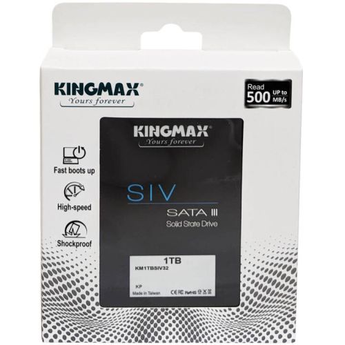 KINGMAX SSD 1TB SIV 2.5 SATA SOLID SATASSD DRIVE 500 UP TO MB/S, M.2 PCIe Gen 4x4, 3D NAND flash | KM1TBSIV32