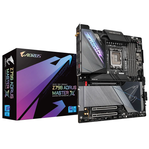 Gigabyte Z790 AORUS MASTER X LGA 1700 E-ATX Motherboard, Z790 Chipset, 4 x DDR5 DIMM, Supporting Up to 128GB | Z790 AORUS MASTER X