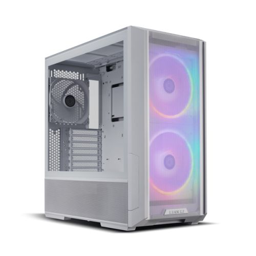 Lian-Li LANCOOL 216 ATX Mid-Tower PC Case, ConfigFor Air Cooling & Water Cooling, Airflow Optimized Front, 360mm Radiator, 2x Front 160 PWM Fans, Cable Mgt , White | G99.LAN216RW.00