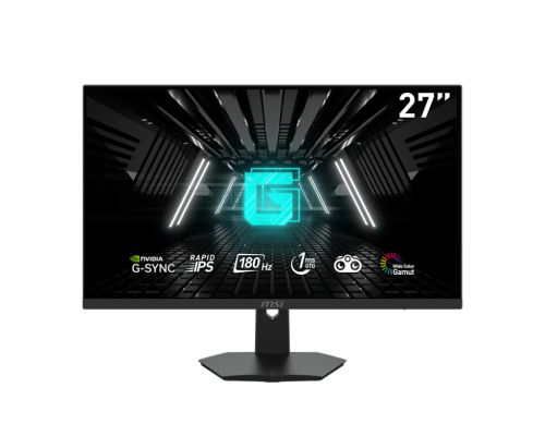 MSI 27” FHD (1920 x 1080) Non-Glare with Super Narrow Bezel 180Hz 1ms 16:9 HDMI/DP G-sync Compatible HDR Ready HDR Ready IPS Gaming Monitor (G274F),Black | 9S6-3CC2CH-207