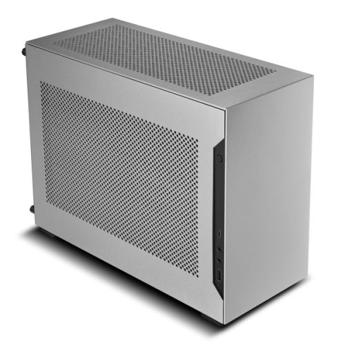 Lian Li A4 H2O PCIE 4.0 Mini-ITX Aluminum Case, 3 Expansion Slots, 2.5" Drive Bays, Up To 240mm Radiator Support, 120mm Fan Support, Max 55mm CPU Cooler Clearance, Silver | G99.A4H2OA4.00