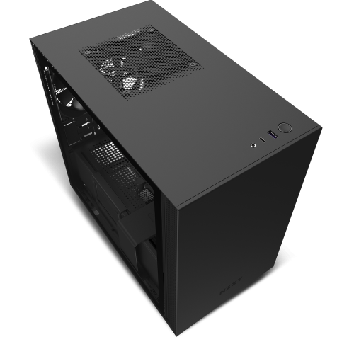 NZXT H210 Mini-ITX PC Gaming Case – Matte Black | CA-H210B-B1