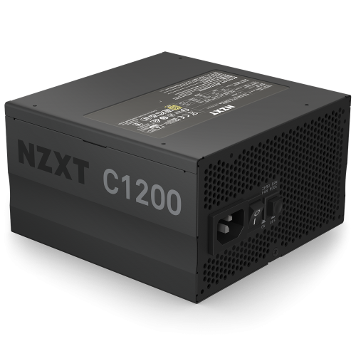 NZXT C1200 Fully-Modular ATX 3.0 1200W Power Supply, 80 Plus Gold, 135mm PWM Fan with Fluid Dynamic Bearing, 2300 RPM Speed & 93.02 CFM, Japanese Capacitors, 16-pin PCIe 12VHPWR, Black | PA-2G1BB-UK
