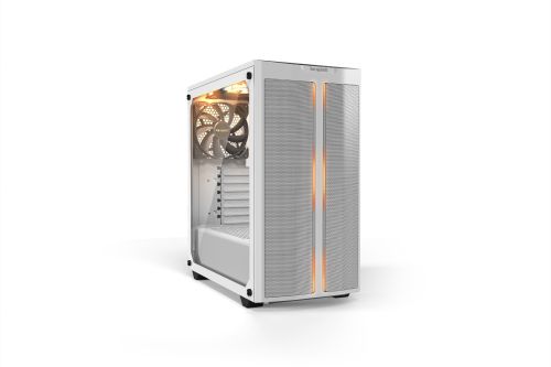 Be Quiet! Pure Base 500 DX aRGB Mid Tower Computer Case, 3x Preinstalled Pure Wings 2 140mm Fans, Up to 360mm Radiator Support, ABS + Steel + Tempered Glass Materials, White | BGW38